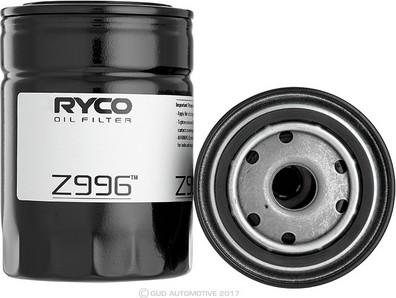 RYCO Z996 - Oil Filter www.autospares.lv