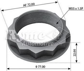 Automotive RYME 332057 - Uzgrieznis, Ass kakliņš www.autospares.lv