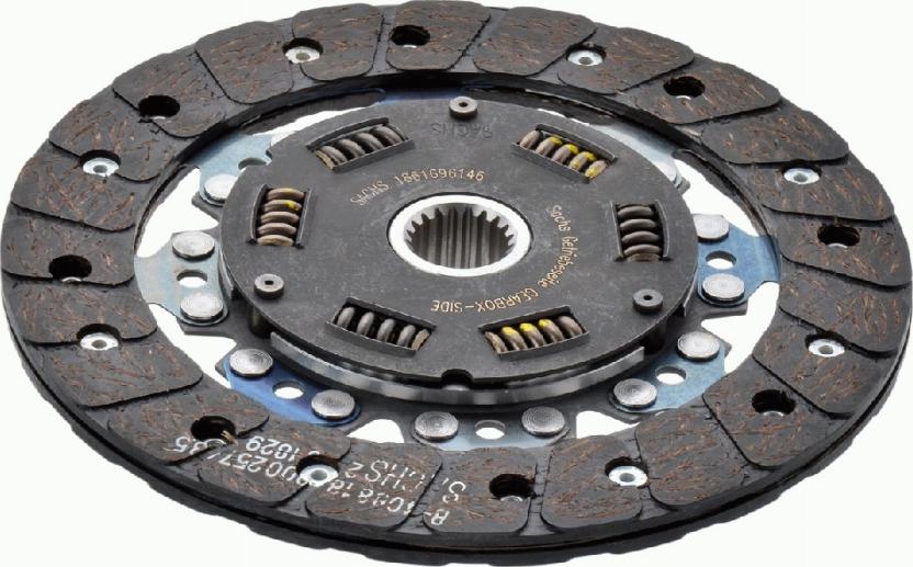 SACHS 1861 696 146 - Sajūga disks www.autospares.lv