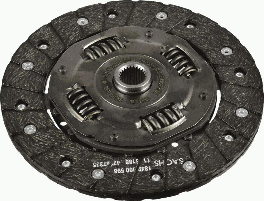 SACHS 1862 401 031 - Sajūga disks www.autospares.lv