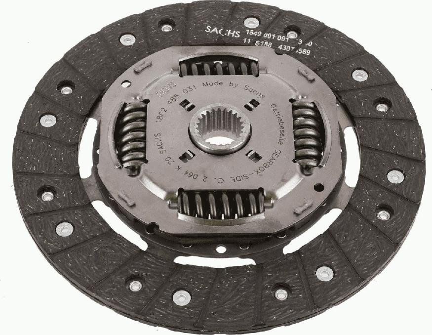 SACHS 1 862 485 031 - Clutch Disc www.autospares.lv