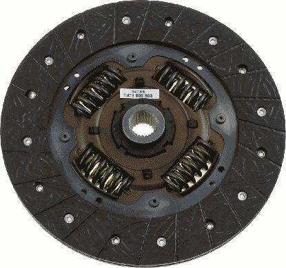 SACHS 1878 600 903 - Sajūga disks autospares.lv