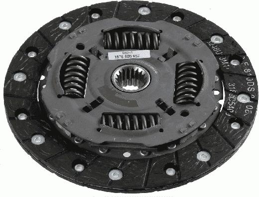 SACHS 1878 600 657 - Sajūga disks www.autospares.lv