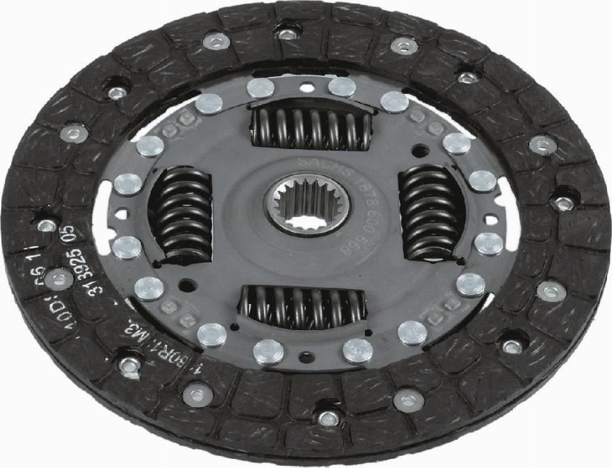 SACHS 1878 600 668 - Sajūga disks www.autospares.lv