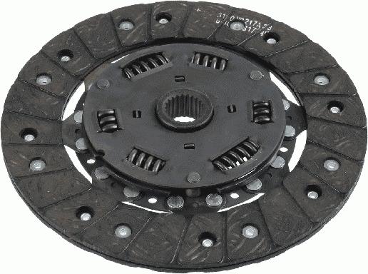 SACHS 1878 600 662 - Sajūga disks autospares.lv