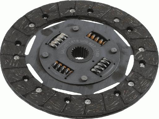 SACHS 1878 600 827 - Sajūga disks www.autospares.lv