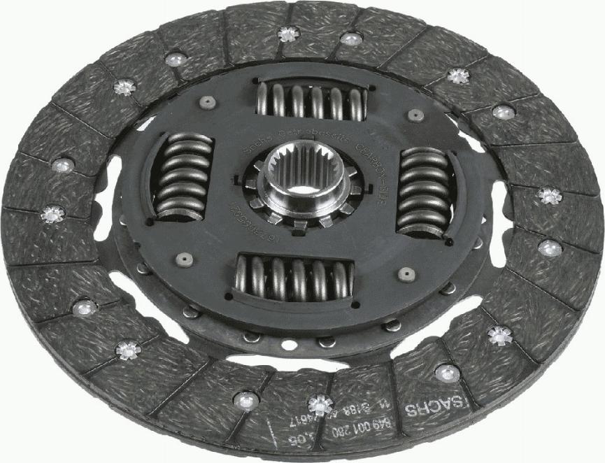 SACHS 1878 005 621 - Sajūga disks www.autospares.lv