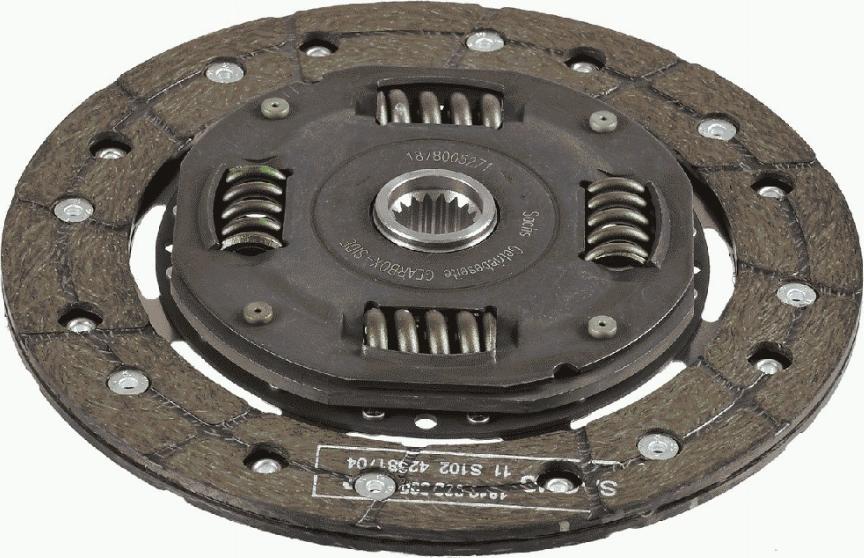 SACHS 1878 005 271 - Sajūga disks www.autospares.lv