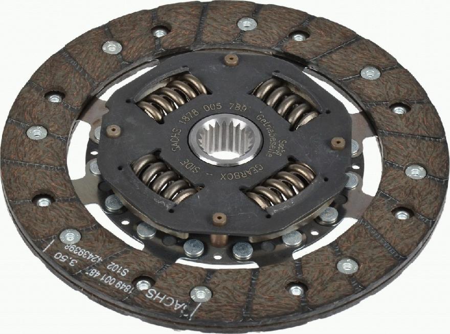 SACHS 1878 005 789 - Sajūga disks www.autospares.lv