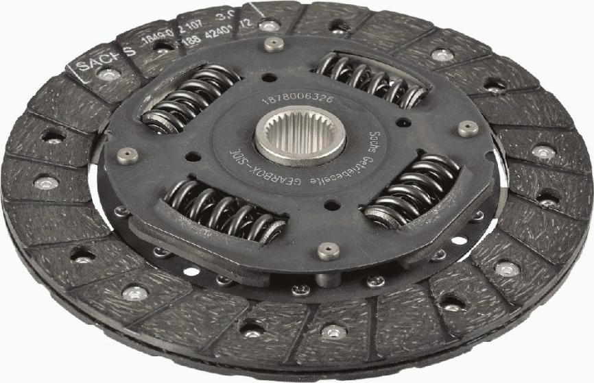 SACHS 1878 006 326 - Sajūga disks www.autospares.lv