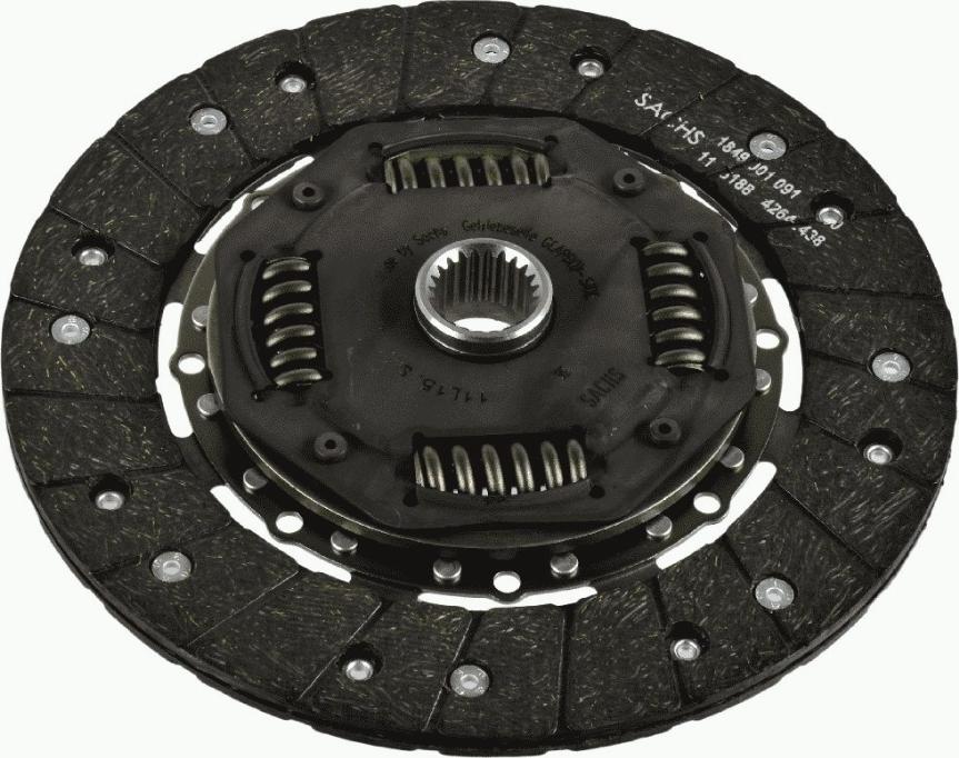 SACHS 1878 000 193 - Sajūga disks www.autospares.lv