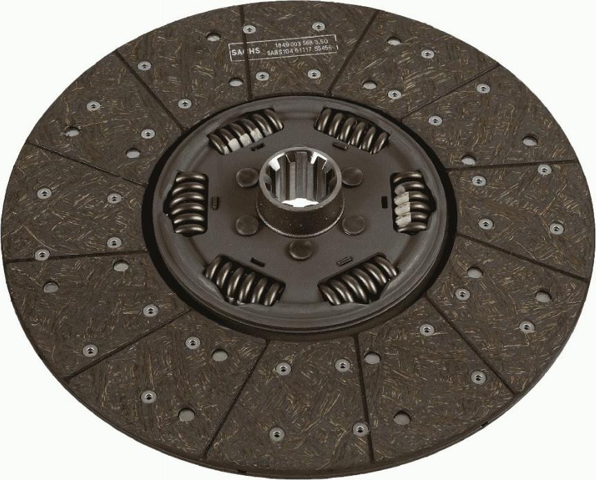 SACHS 1878 000 105 - Sajūga disks www.autospares.lv