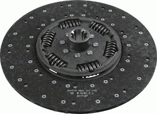 SACHS 1878 000 206 - Sajūga disks www.autospares.lv