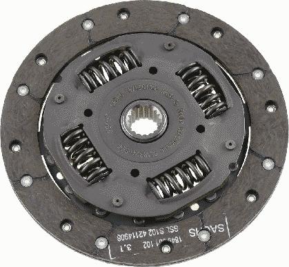 SACHS 1878 001 508 - Clutch Disc www.autospares.lv