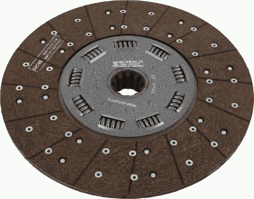 SACHS 1878 001 147 - Sajūga disks www.autospares.lv