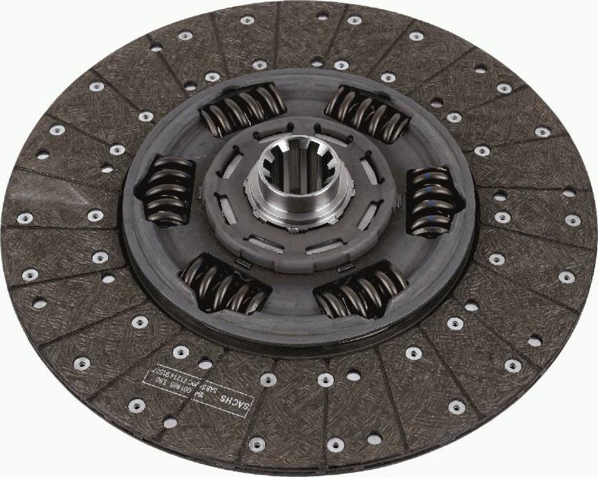 SACHS 1878 008 514 - Sajūga disks www.autospares.lv