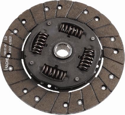 SACHS 1878 003 463 - Sajūga disks www.autospares.lv