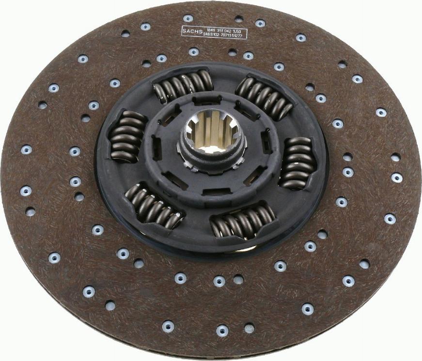 SACHS 1878 002 734 - Sajūga disks www.autospares.lv