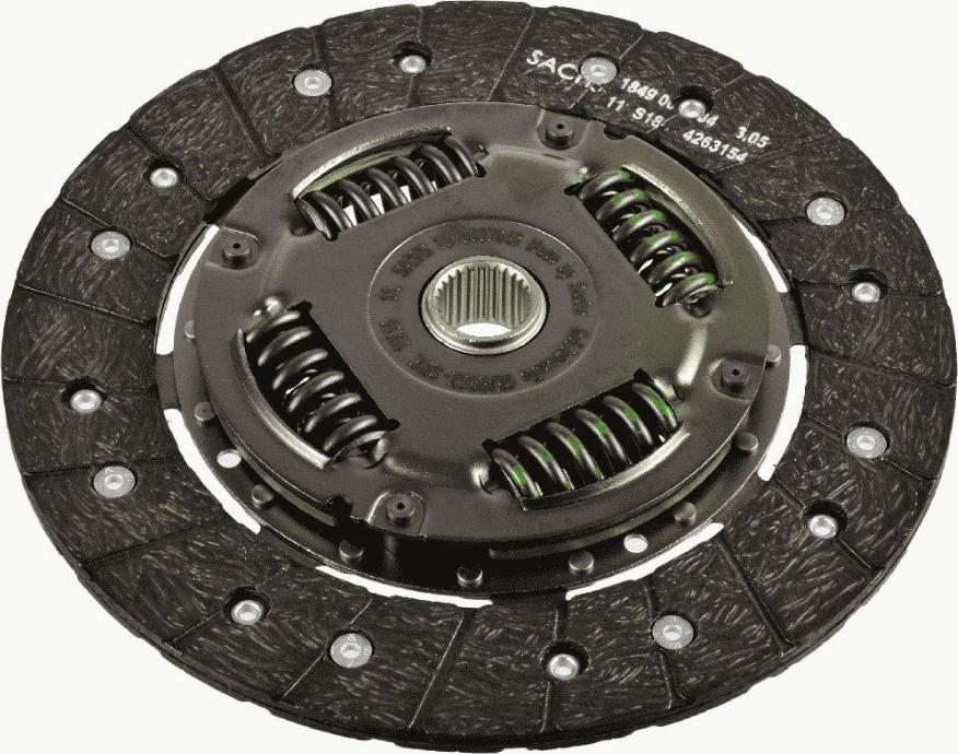 SACHS 1878 007 649 - Sajūga disks www.autospares.lv