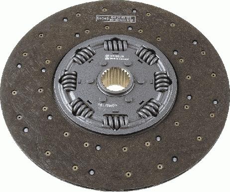 SACHS 1878 013 132 - Sajūga disks www.autospares.lv