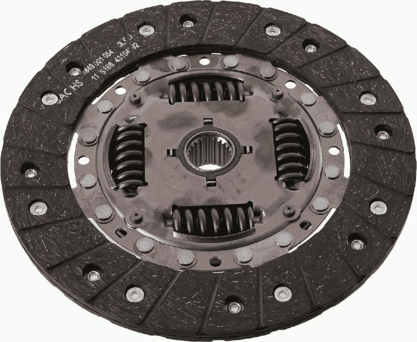 SACHS 1 878 030 841 - Sajūga disks www.autospares.lv