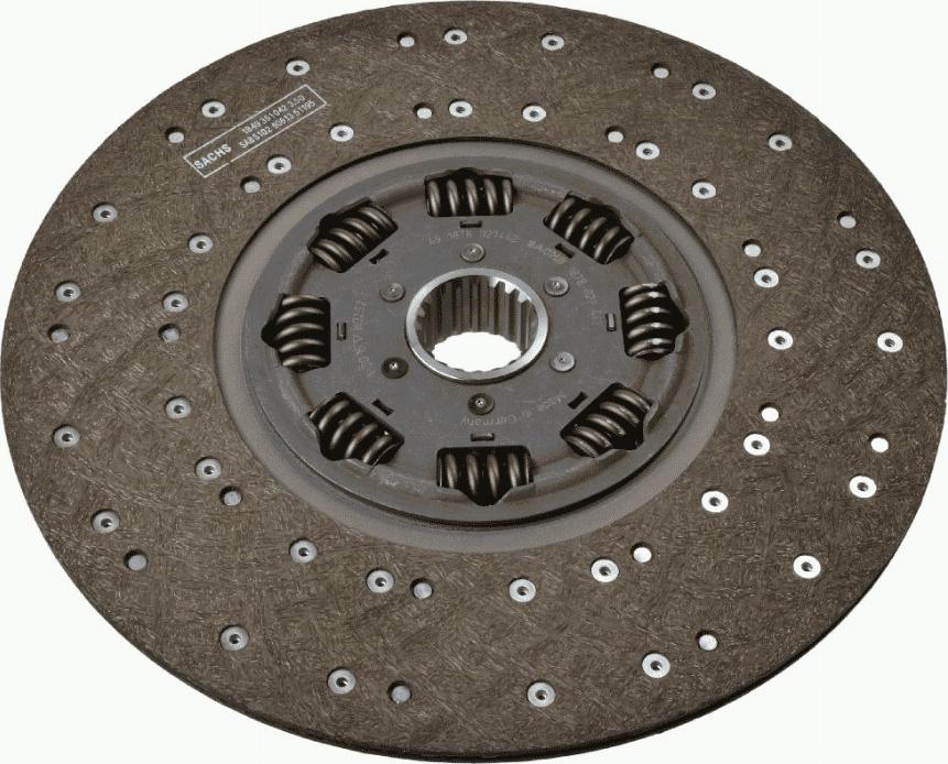 SACHS 1878 027 442 - Sajūga disks www.autospares.lv