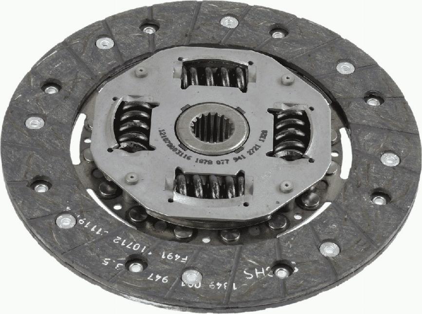 SACHS 1878 077 941 - Диск сцепления, фрикцион www.autospares.lv