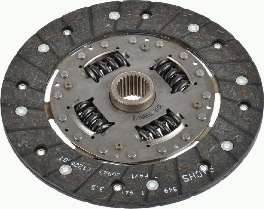 SACHS 1878 077 842 - Sajūga disks autospares.lv