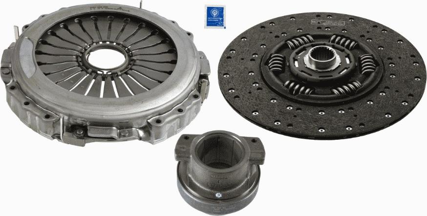 SACHS 3400 700 612 - Комплект сцепления www.autospares.lv