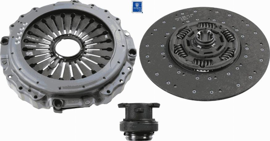 SACHS 3400 700 393 - Sajūga komplekts www.autospares.lv