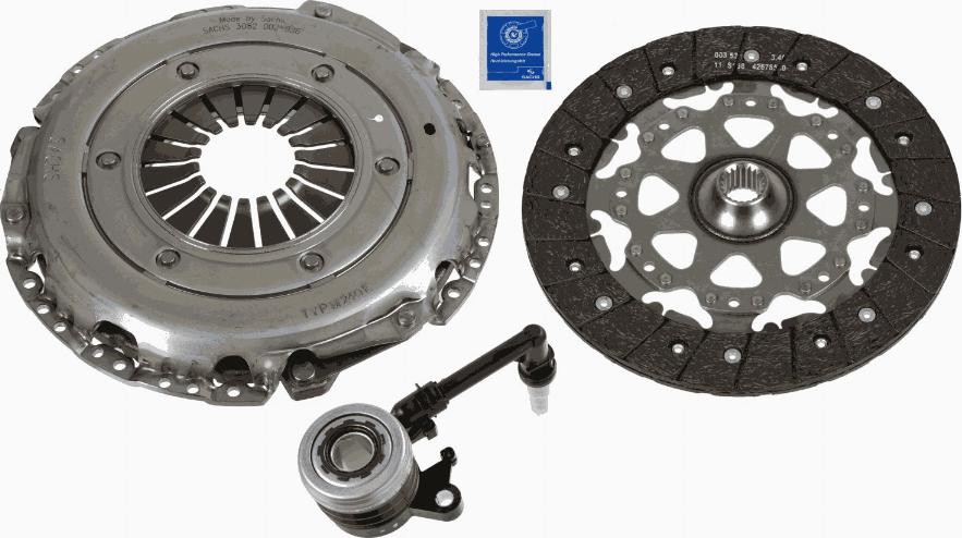 SACHS 3000 990 407 - Sajūga komplekts www.autospares.lv