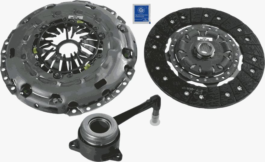 SACHS 3000 990 199 - Sajūga komplekts autospares.lv