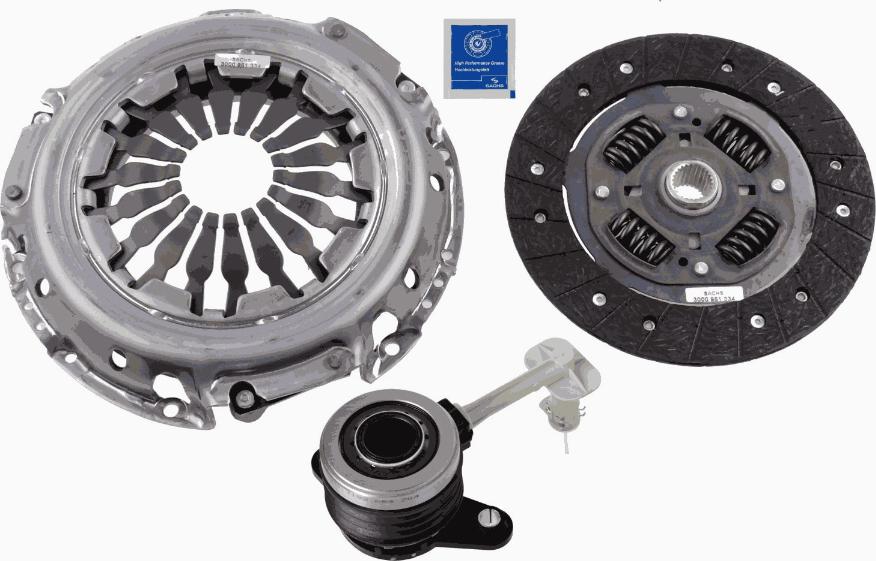 SACHS 3000 990 142 - Sajūga komplekts autospares.lv