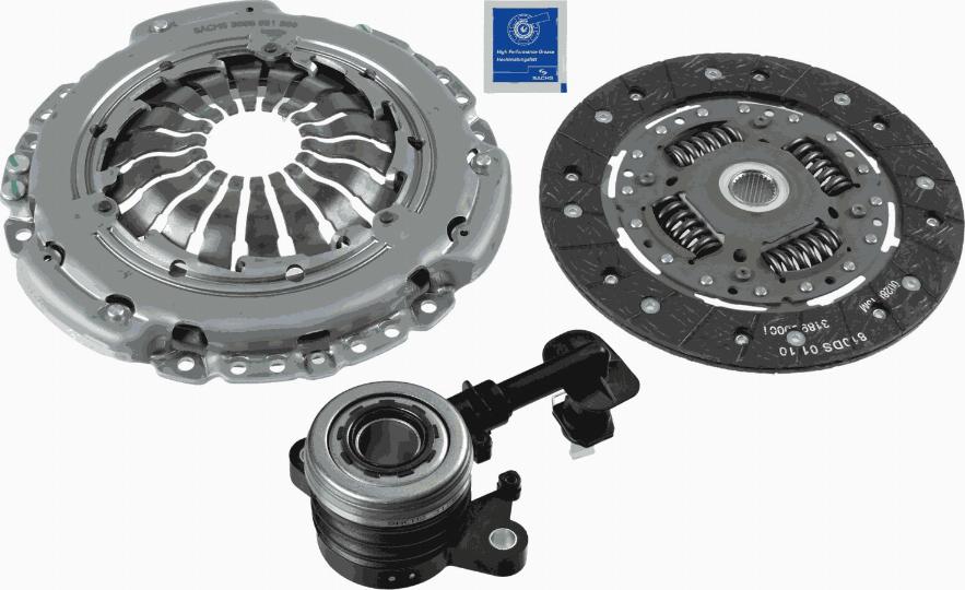 SACHS 3000 990 398 - Sajūga komplekts www.autospares.lv