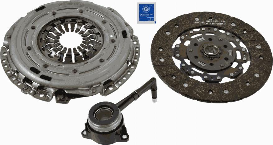 SACHS 3000 990 328 - Sajūga komplekts www.autospares.lv