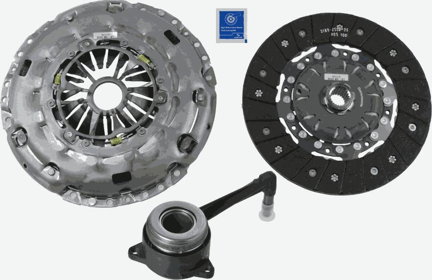 SACHS 3000 990 248 - Sajūga komplekts autospares.lv