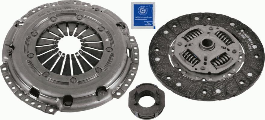 SACHS 3000 950 956 - Sajūga komplekts autospares.lv