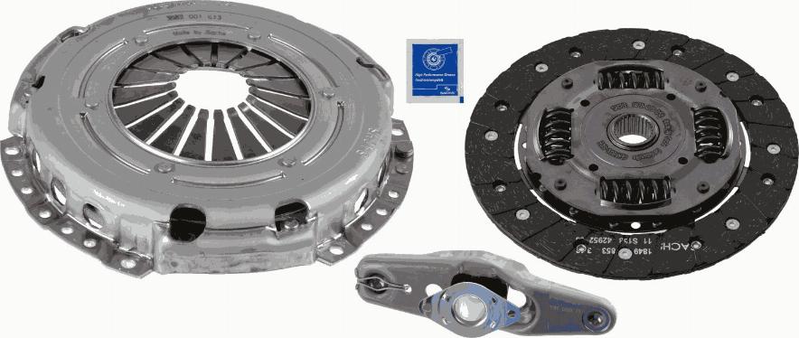 SACHS 3000 950 100 - Sajūga komplekts www.autospares.lv