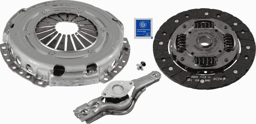 SACHS 3000 950 103 - Sajūga komplekts www.autospares.lv