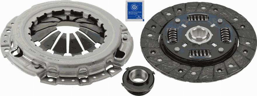 SACHS 3000 951 475 - Комплект сцепления www.autospares.lv