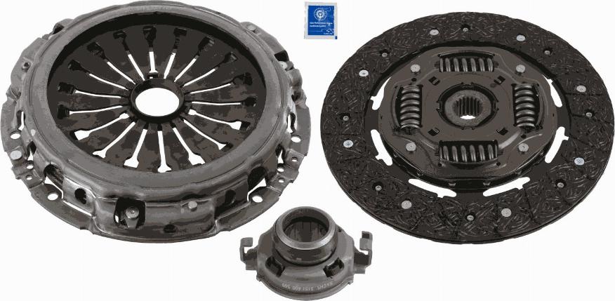 SACHS 3000 951 557 - Sajūga komplekts www.autospares.lv