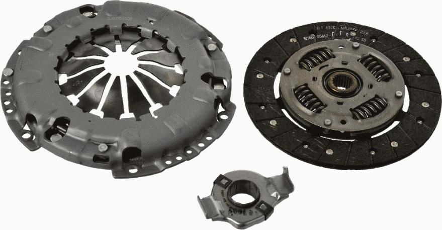 SACHS 3000 951 508 - Sajūga komplekts autospares.lv