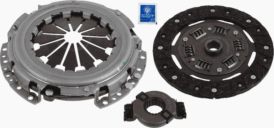 SACHS 3000 951 664 - Sajūga komplekts autospares.lv