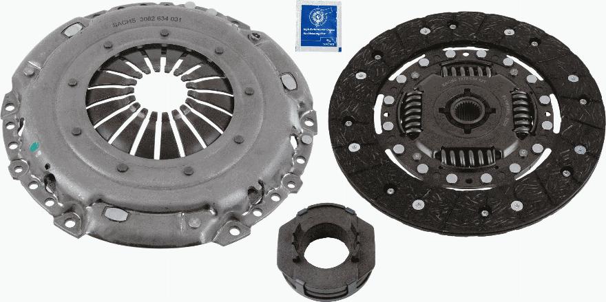 SACHS 3000 951 605 - Sajūga komplekts autospares.lv