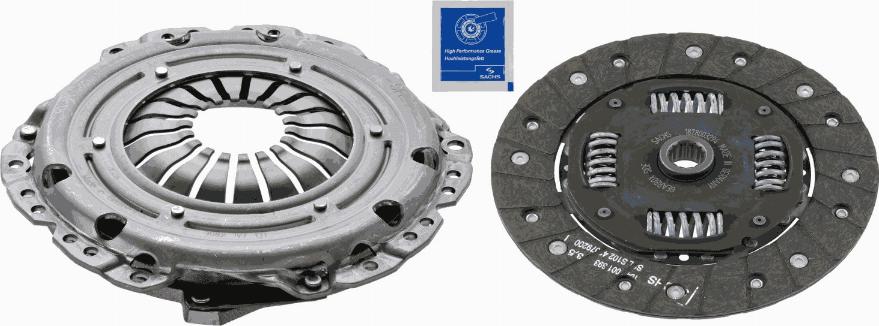 SACHS 3 000 951 046 - Sajūga komplekts autospares.lv