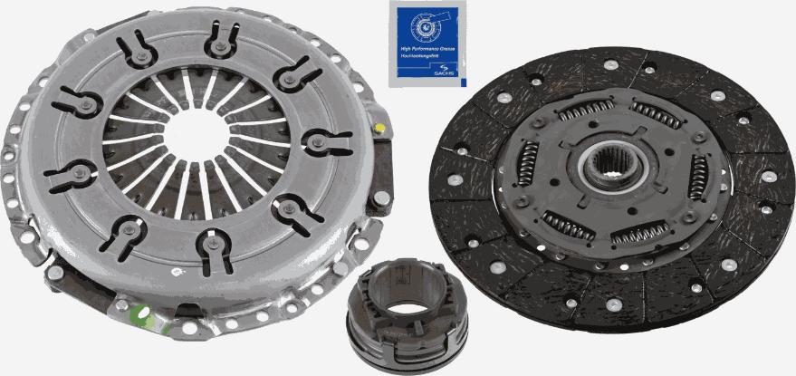 SACHS 3000 951 117 - Sajūga komplekts autospares.lv