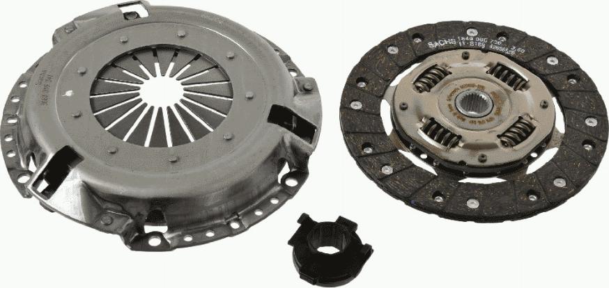 SACHS 3000 951 204 - Sajūga komplekts www.autospares.lv