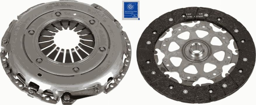 SACHS 3000 970 091 - Sajūga komplekts www.autospares.lv