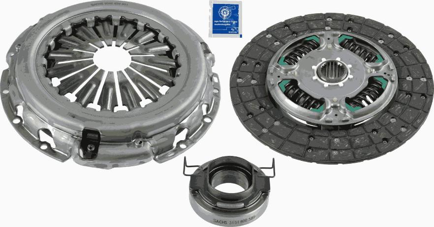 SACHS 3000 854 501 - Sajūga komplekts autospares.lv