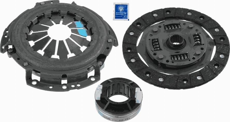 SACHS 3000 854 801 - Комплект сцепления www.autospares.lv